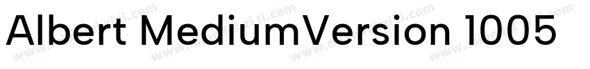 Albert MediumVersion 1005字体下载字体转换
